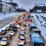 Встали в пробку