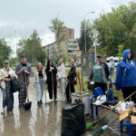 В Гвардейском сквере Рязани прошел субботник