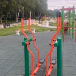 В Рязани завершают благоустройство сквера Бирюзова