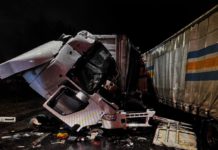 В Рязани столкнулись две фуры