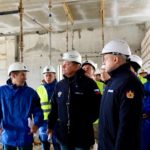 С ходом строительства школы в рязанском микрорайоне Мервино ознакомился представитель Минстроя РФ Сергей Галямин