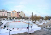 В Рязани на Лыбедском бульваре открылся каток