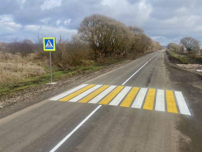 Обновленная дорога в Путятинском районе