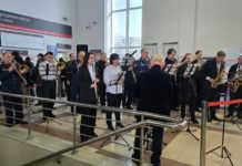 На вокзале Рязань-2 выступил духовой оркестр