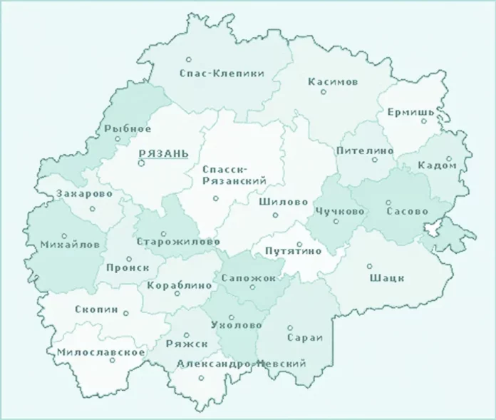 КАРТА Рязанской области