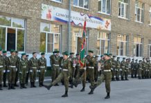 Кадеты-пограничники школы №33 города Рязани дали клятву на верность Отечеству