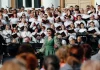 На площади перед Рязанской филармонией выступил Большой сводный хор области